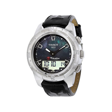Tissot Damen Analog-Digital Quarz Uhr mit Leder Armband T047.220.46.126.00